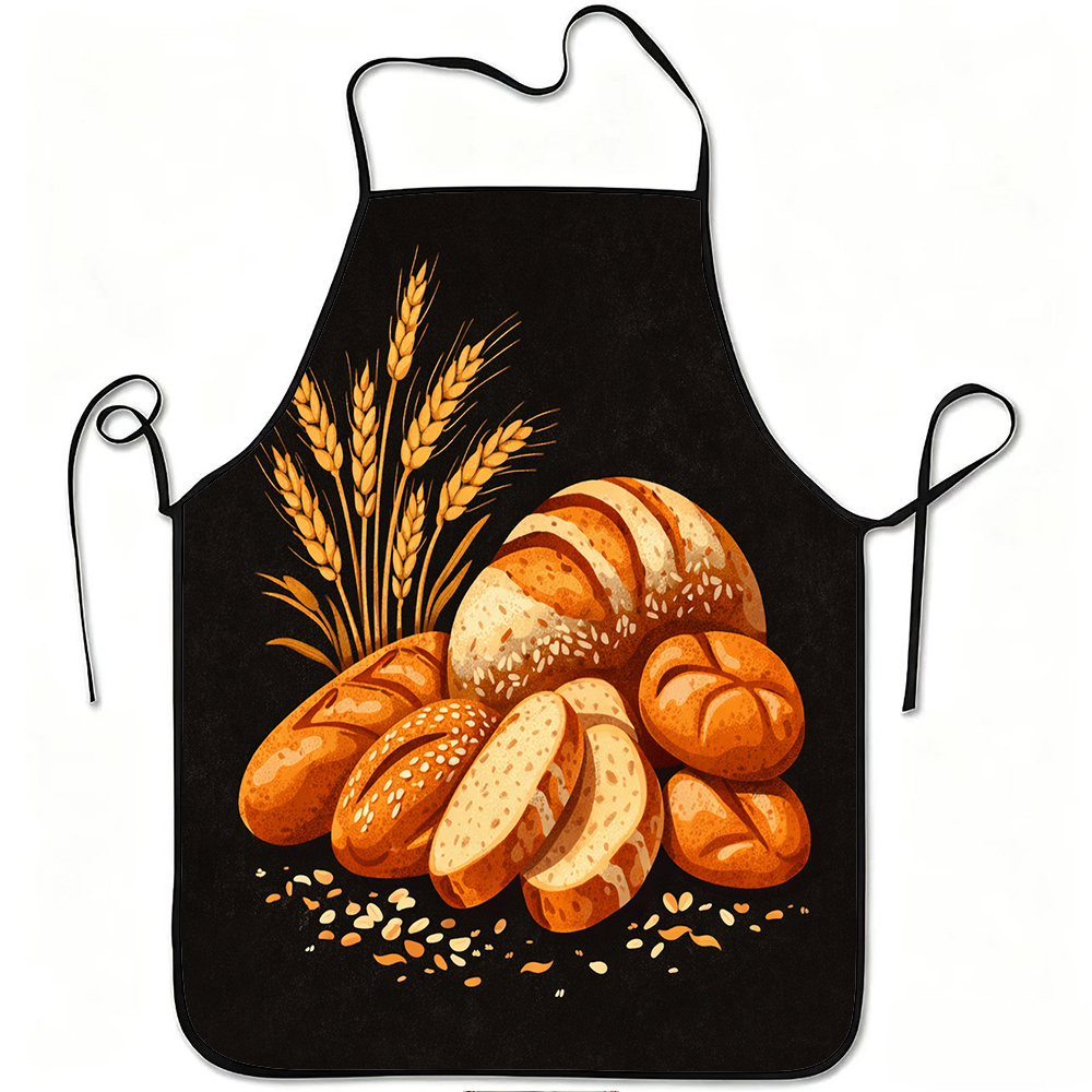 Mom'S Home Cooking - Fresh Bread & Wheat Apron, Vintage