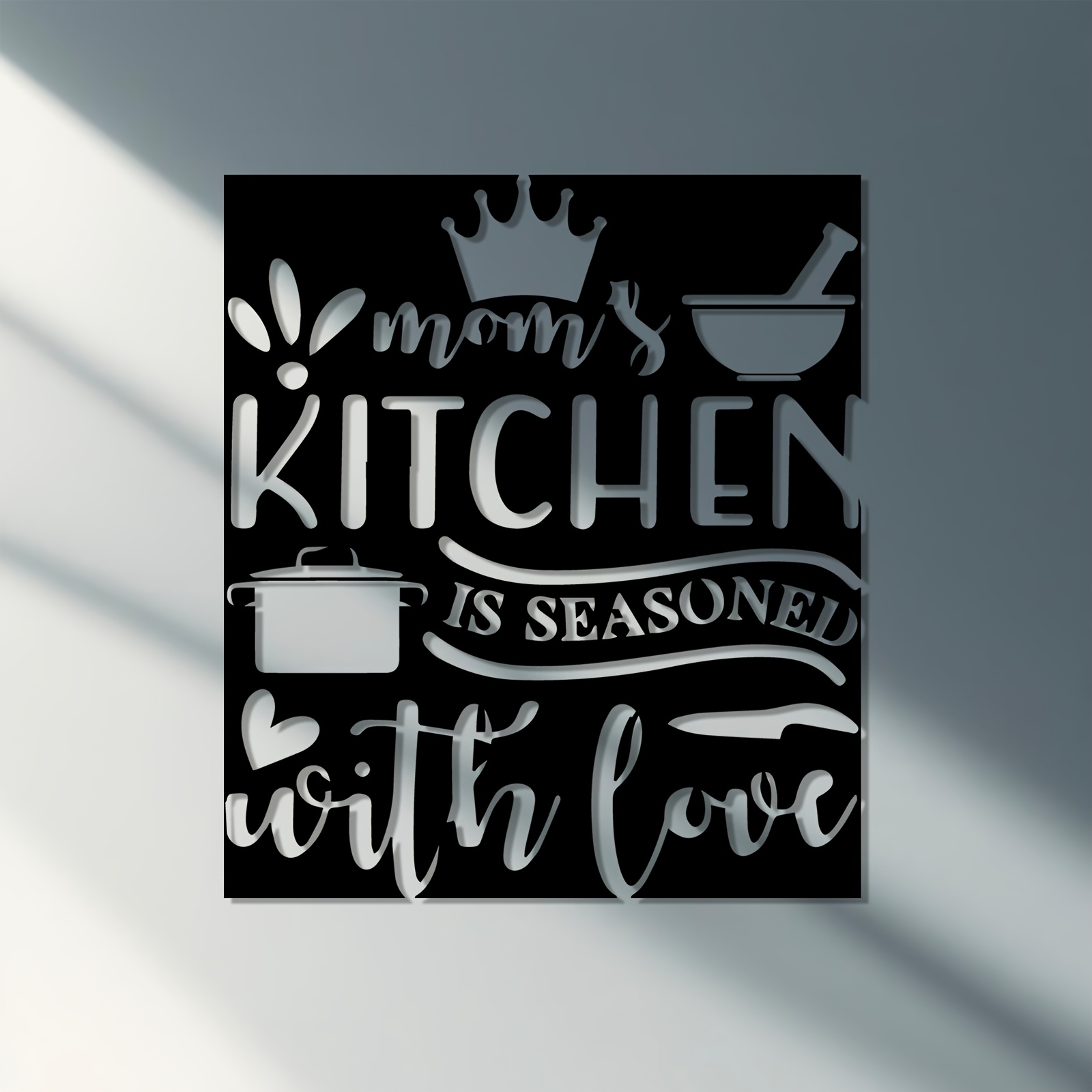 Mom'S Home Cooking - CIFBUY Metal Wall Art Kitchen Mom