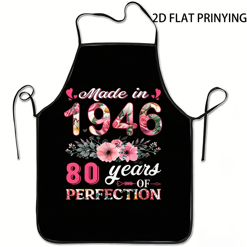 Apron, 80th Birthday Floral Pa - Home Cooking Meals recension och pris