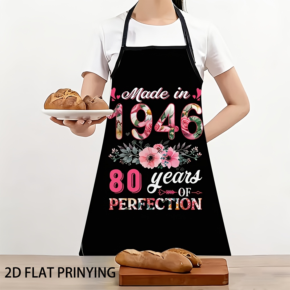 Apron, 80th Birthday Floral Pa - Home Cooking Meals recension och pris