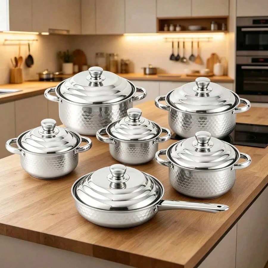 12-Piece Cookware Set Heavy Du - Mom'S Home Cooking recension och pris