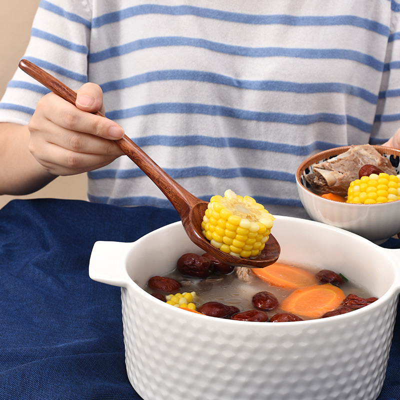Long Handle Ramen Wooden Spoon - Home Cooking Meals recension och pris