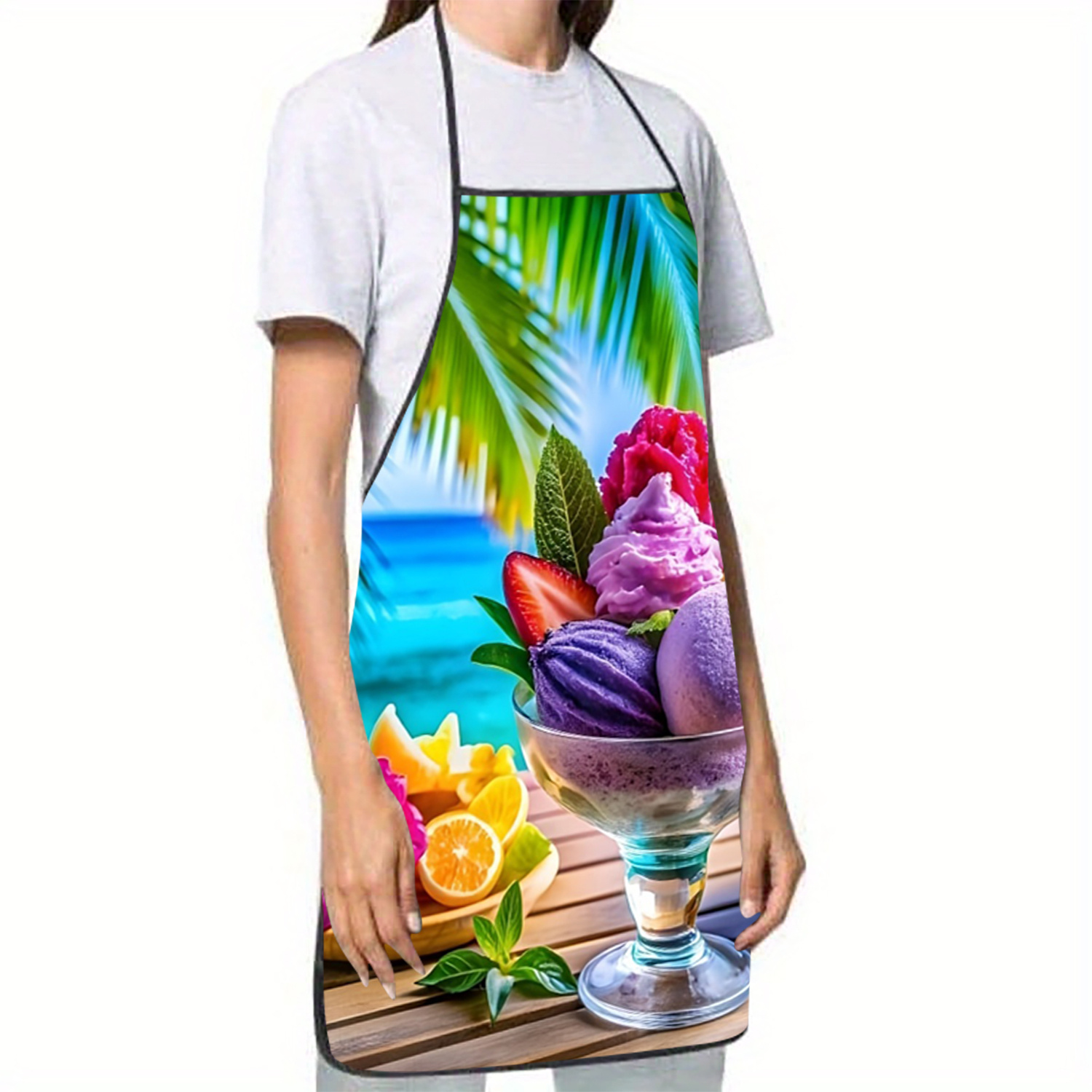 Tropical Ice Cream Fruit Apron - Mom'S Home Cooking recension och pris