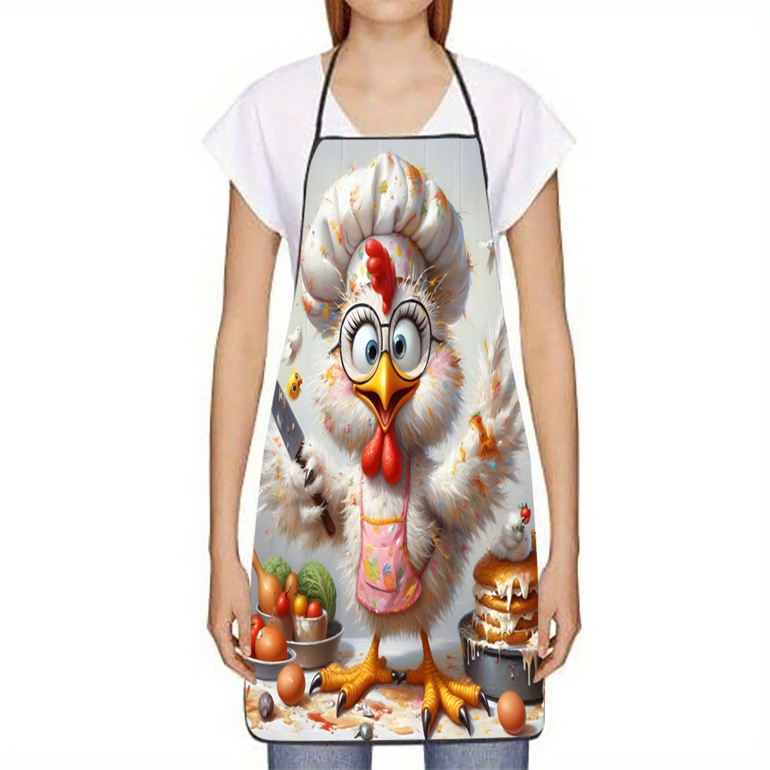Funny Chef Chicken Apron, Cart - Mom'S Home Cooking recension och pris