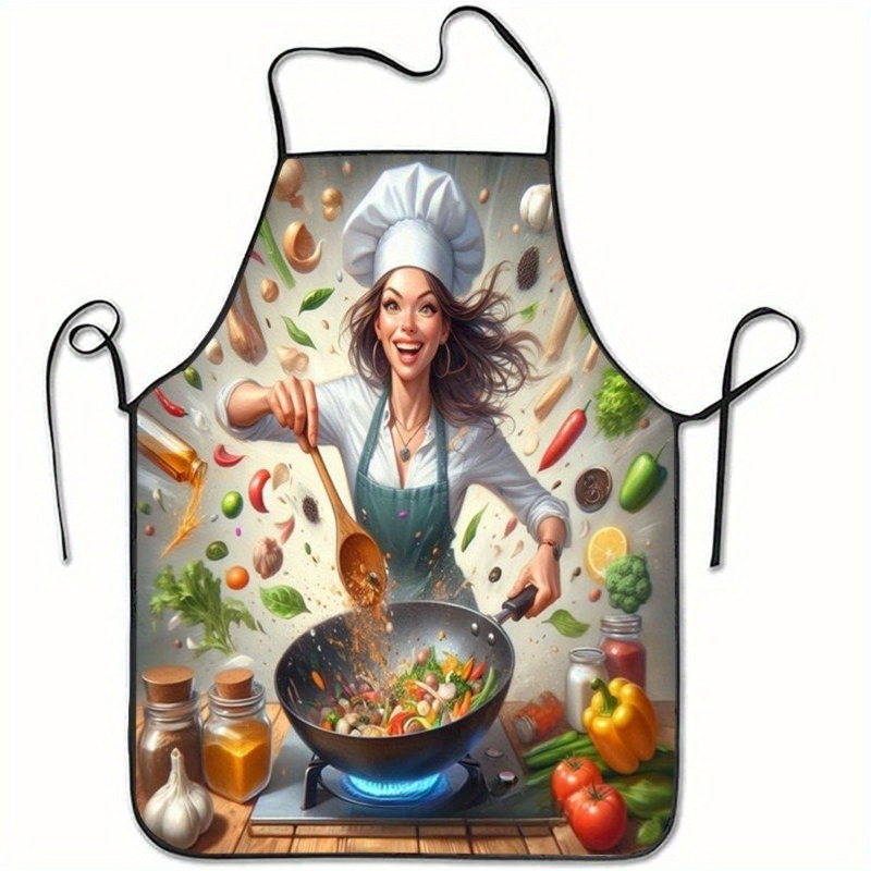 Vegetable Cooking Print Apron, - Home Cooking Meals recension och pris