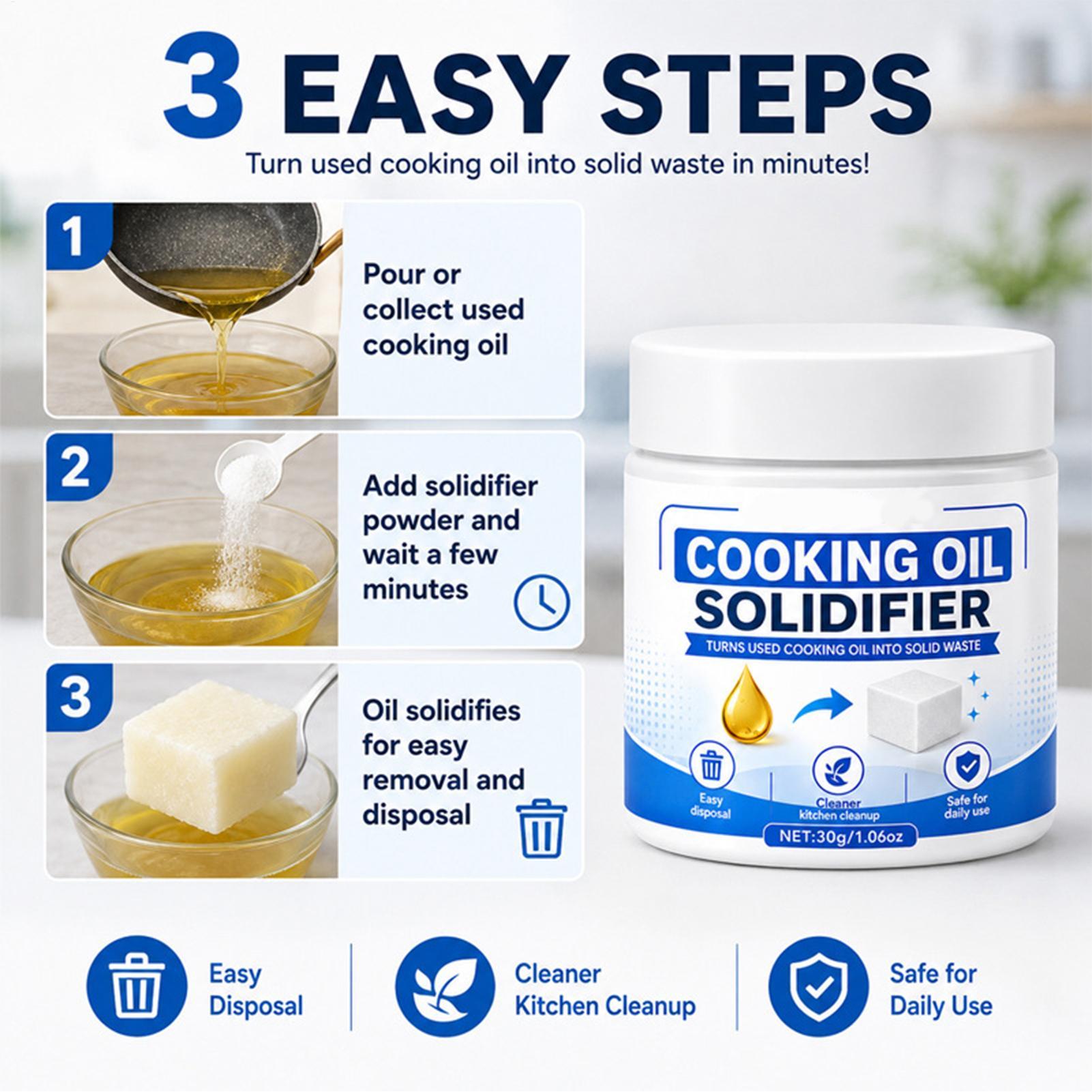 30g Cooking Oil Solidifier Kit - Home Cooking Meals recension och pris