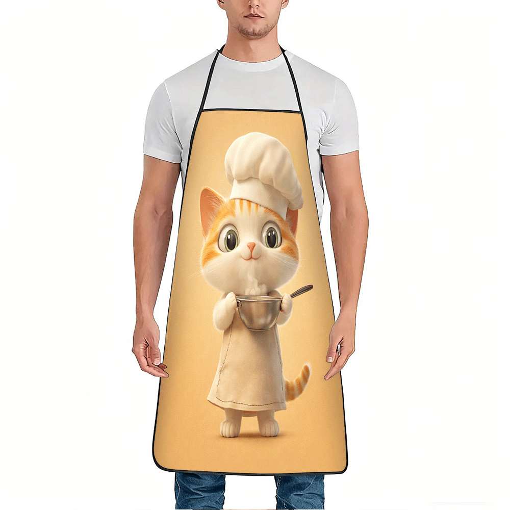 Cute Chef Cat Apron, Adorable  - Mom'S Home Cooking recension och pris